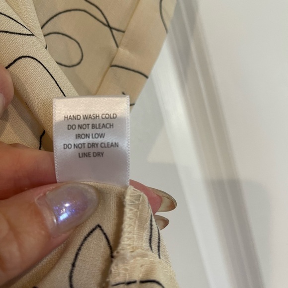 Sweet Rain Beige Abstract Button Down Shirt - Picture 5 of 5